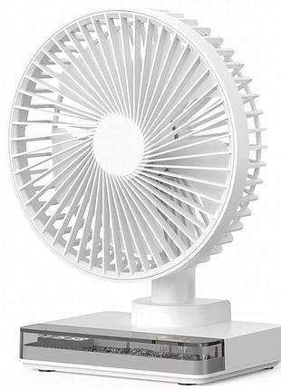 Настольный вентилятор df11-b with clock 7200 mah white