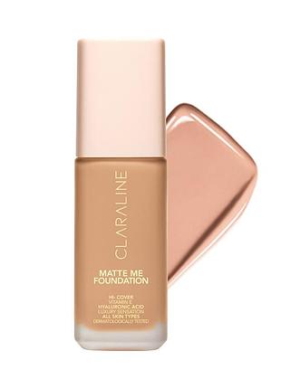 Матирующая тональная основа claraline m30 blush ivory, 44 мл