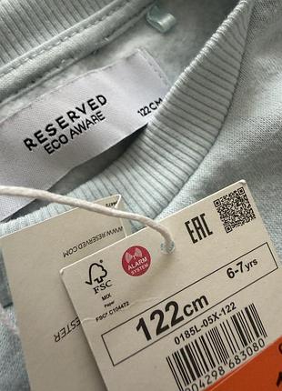 Теплий світшот reserved  розмір 122 5