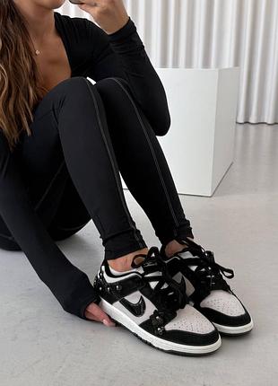 Nike dunk low se "florette" black 3