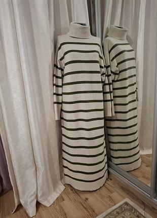 Теплое с шерстью платье 👗 mango 5