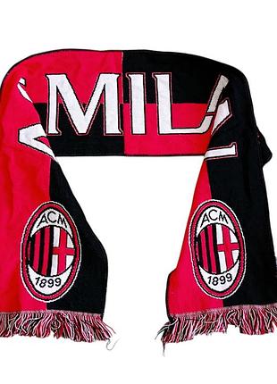 Футбольний шарф у колекцію ас milan