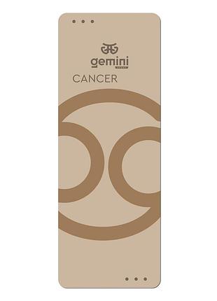 Коврик для йоги каучуковый полиуретан pro zodiac cancer gemini sport pro рак 183см*68см*5мм puy-4900-12