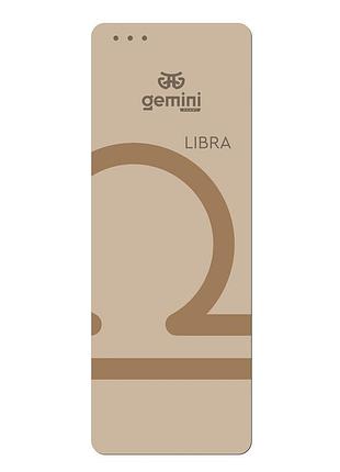 Коврик для йоги каучуковый полиуретан pro zodiac libra gemini sport pro терези 183см*68см*5мм puy-4900-2