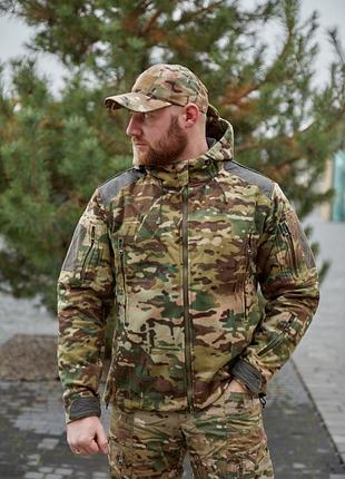 Флисовая куртка shark skin gen i military multicam (мультикам)