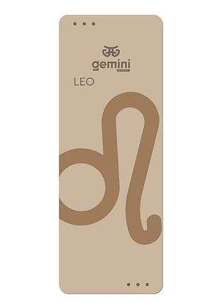 Коврик для йоги каучуковый полиуретан pro zodiac leo gemini sport pro лев 183см*68см*5мм puy-4900-11