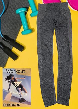 Спортивные леггинсы primark workout( eur 34-36)