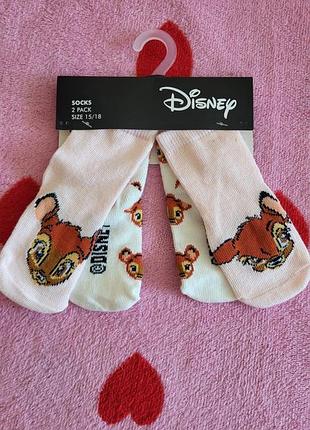 Дитячі шкарпетки disney 2 пари в упаковці, р. 15–18
