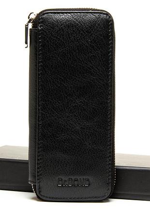 Кожаная ключница dr.bond m3047 black натуральная кожа