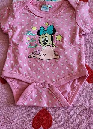 Бодіки для дівчинки minnie mouse 3