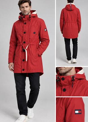 Парка чоловіча tommy hilfiger червона