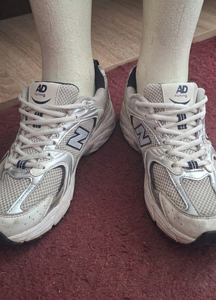 Кросівки чоловічі new balance 530 white silver