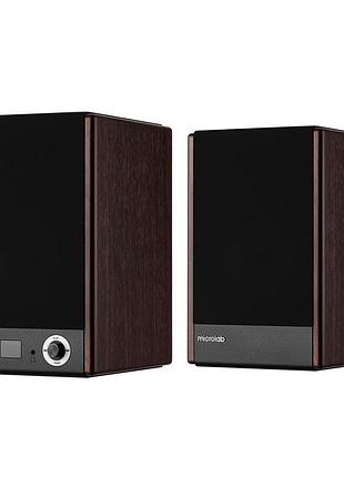 Акустическая система microlab solo 5 2.0, 90w, mini-jack/bluetooth, коричневый