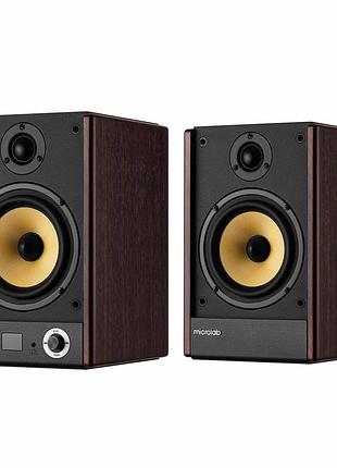 Акустическая система microlab solo 5 2.0, 90w, mini-jack/bluetooth, коричневый 2