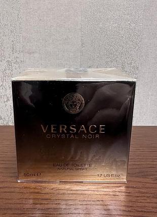 Туалетна вода versace crystal noir 50 мл для жінок. оригінал. нова