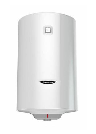 Водонагреватель электричество. ariston круглый pro1 r 100v 1.5к pl dry, 100л, 1,5квт, сухой тен, мех. руля, c, италия, белый