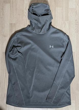Мужское худи с балаклавой under armour run men's coldgear balaclava hoodie 2xl