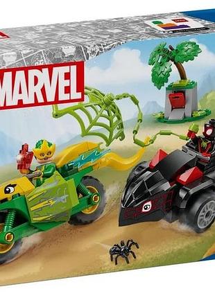 Конструктор lego spidey гонки на электромобилях с динозаврами