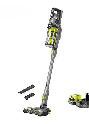Пылесос аккумуляторный ryobi one+ rsvs18bl-1c40g 18в 1х4ач 90вт 20кпа контейнер 0.8л hepa12 3.2кг