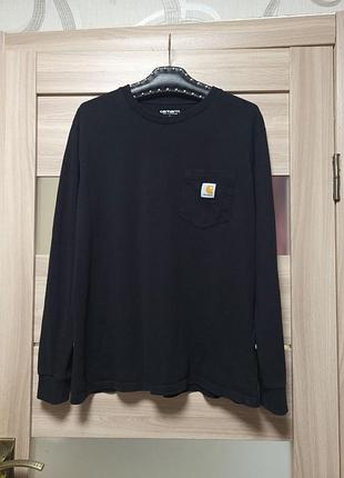 Лонгслів чоловічий чорний carhartt