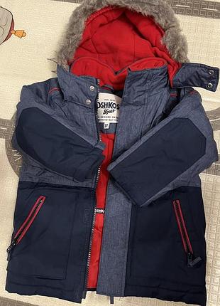 Куртка для хлопчика oshkosh b'gosh зимова синя