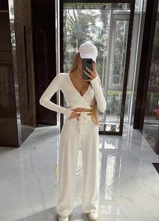 Костюм missdiamond белый на завязках