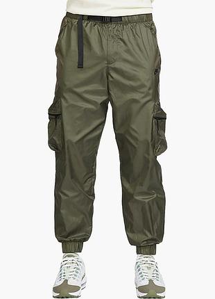 Спортивні штани чоловічі nike tech lined woven pants olive fb7911-325