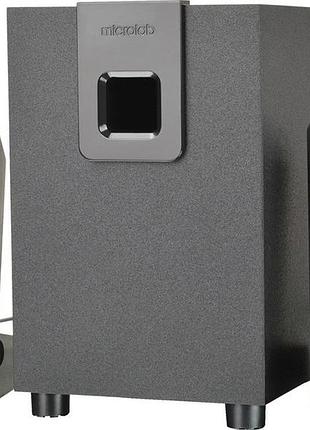 Акустическая система microlab m-100 2.1, 10w, mini-jack, черный