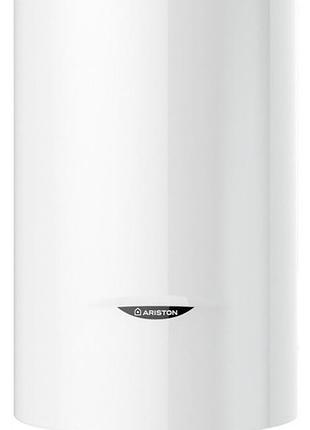 Водонагреватель электричество. ariston круглый blu1 eco pl dry, 100л, 1,8квт, сухой тен, мех. руля, b, италия, белый
