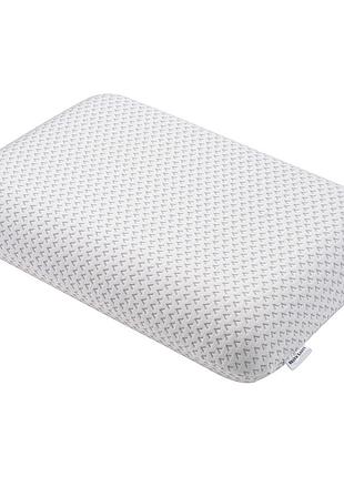 Подушка ортопедическая ardesto sleepwell, 60х40х12см, классическая прямоугольная, пена мемори, белый
