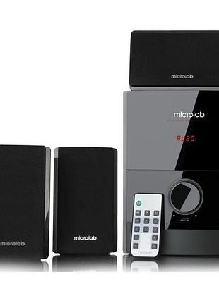 Акустическая система microlab m-500u 2.1, 40w, mini-jack,usb,sd, пк, черный