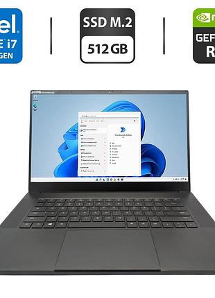 Игровой ноутбук razer blade 15 / 15.6" (2560x1440) ips / intel core i7-11800h (8 (16) ядер по 4.6 ghz) / 16 gb ddr4 / 512 gb ssd