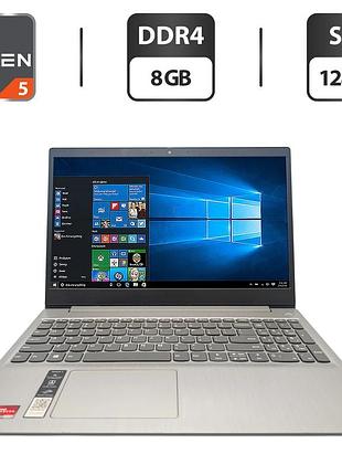 Ультрабук lenovo ideapad 3 15ada / 15.6" (1920x1080) ips / amd ryzen 5 3500u (4 (8) ядра по 2.1 - 3.7 ghz) / 8 gb ddr4 / 128 gb