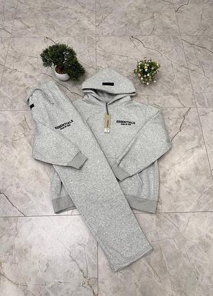 Спортивний костюм чоловічий essentials сірий