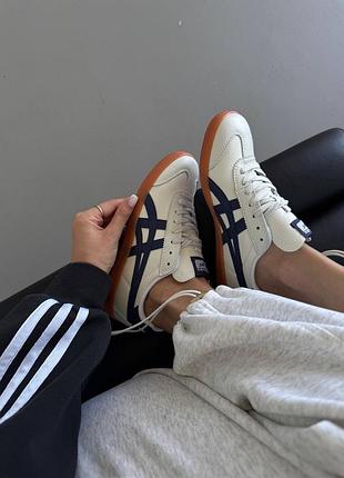 Кроссовки asics onitsaka tiger white / navy blue / gum