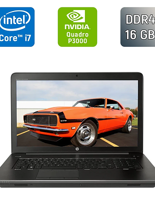 Мобільна робоча станція б-клас hp zbook 17 g4 / 17.3" (3840x2160) ips / intel core i7-7820hq (4 (8) ядра по 2.9 - 3.9 ghz) / 16 gb