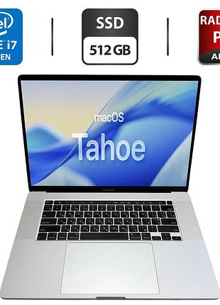 Игровой ультрабук apple macbook pro 16 2019 a2141 / 16" (3072x1920) ips / intel core i7-9750h (6 (12) ядер по 2.6 - 4.5 ghz) / 16