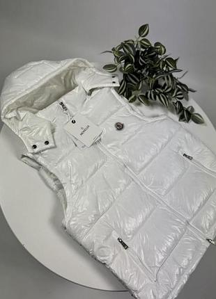 Жилетка moncler біла