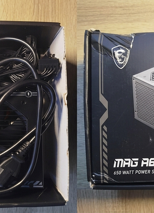 Блок живлення msi mag a650bn, 650 вт, 80 plus bronze