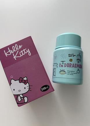 Термос дитячий для їжі hello kitty/doraemon 350 мл
