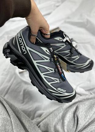 Розпродаж! salomon xt-6 black white | чорно-білі технологічні кросівки | 36, 41