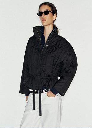 Zara new -50% бомбер утепленный осень s, m, l