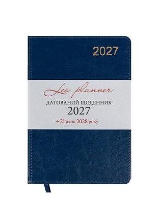 Ежедневник а5 leo planner city датированный синий (252752)