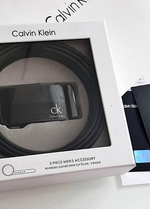 Подарочный мужской набор calvin klein, ремень, ремень келвин кляйн , черный ремень calvin klein🔥 мужской набор