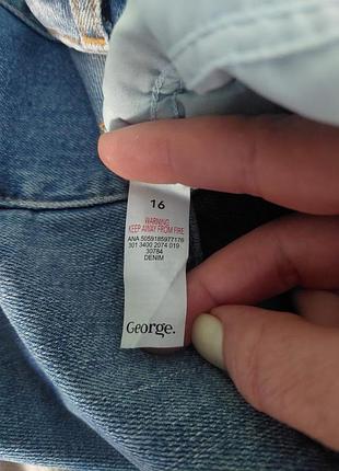 Джинси жіночі мом george прямі класичні е ефектом потертості 10