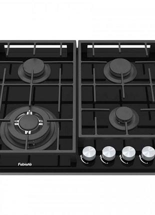 Варочные поверхности встроенные fabiano fhg 8244 vght black glass