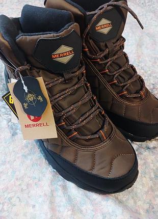 Черевики чоловічі merrell зимові мембранні коричневі