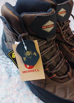 Черевики чоловічі merrell зимові мембранні коричневі
