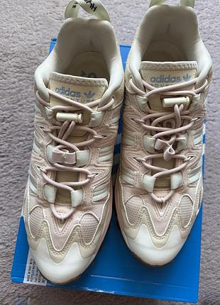 Кросівки жіночі adidas hyperturf w бежеві, розмір 40 2/3, устілка 25,5 см, натуральна шкіра
