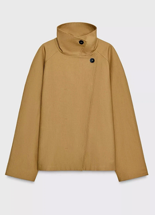 Женский укороченный тренч zara zw collection, s, стан как новый